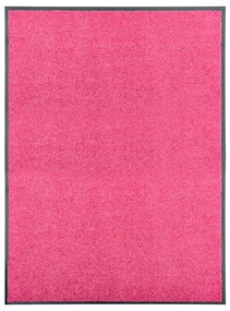 323448 vidaXL Tapete de porta lavável 90x120 cm rosa