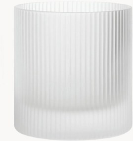 Copos de vidro artesanal Ripple, conjunto de 2