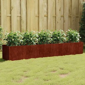 824521 vidaXL Canteiro elevado de jardim 200x40x40 cm aço corten