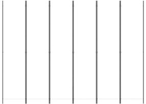 Divisória/biombo com 6 painéis 300x220 cm tecido branco