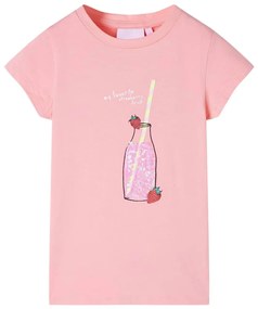 T-shirt de criança rosa 128