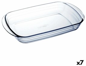 Travessa para o Forno ô Cuisine Retangular 32 X 20 X 6 cm Transparente Vidro (7 Unidades)