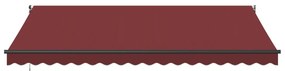 Toldo retrátil automático 450x300 cm bordô