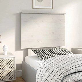 Cabeceira de cama 79x6x82,5 cm pinho maciço branco