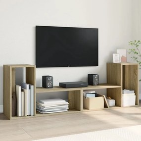 vidaXL Móveis TV 2 pcs 75x30x50 cm derivados madeira carvalho sonoma