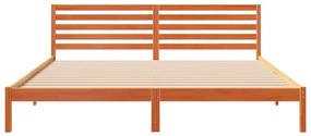 Estrutura da Cama com cabeceira Castanho-mel 180 x 210 cm