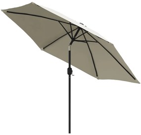 Guarda-sol c/ varão de aço 3m branco areia