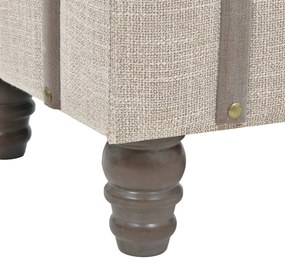 Banco de arrumação madeira maciça e aço 111x34x37 cm
