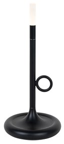 Candeeiro de mesa para exterior preto com LED com dimmer recarregável - Sjarel Design
