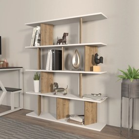 Estante Grace – Branco Nogueira – 120x141x24,6 cm