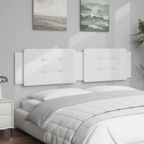Almofadão de cabeceira 200 cm couro artificial branco