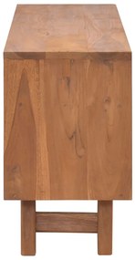 Móvel de TV 110x30x50 cm madeira de teca maciça