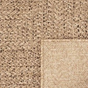 Tapete ZIZUR bege 200x290 cm aspeto de juta interior e exterior