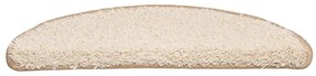 Tapetes de escada 30 pcs 56x17x3 cm creme