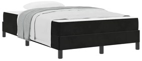 Cama box spring com colchão Preto 120 x 190 cm Veludo