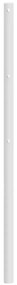 Cabeceira de cama 107 cm metal branco