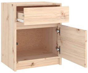 Mesa de cabeceira 40x31x50 cm madeira de pinho maciça