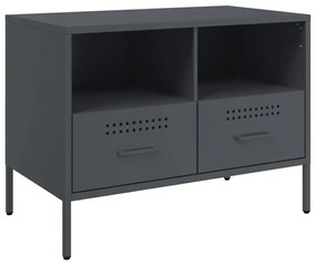 Móveis de TV 2 pcs 68x39x50,5 cm aço antracite