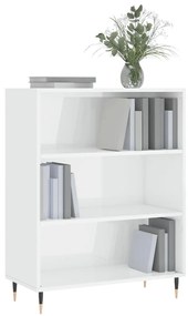 Estante 69,5x32,5x90 cm derivados de madeira branco brilhante