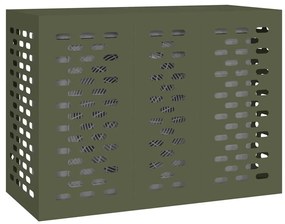 Capa para Ar Condicionado Verde-Azeitona 110x50x80 cm Aço