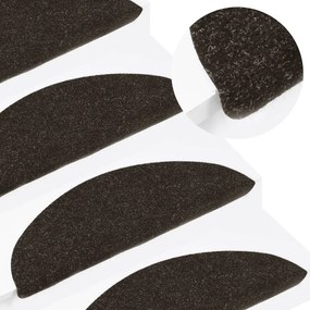 vidaXL Tapetes de escada adesivos 10 pcs 65x22,5x3,5 cm antracite