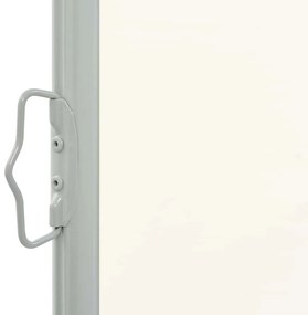 Toldo lateral retrátil para pátio 160x300 cm creme