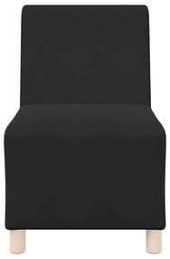 Poltrona sem braços 55 cm veludo preto
