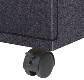 Unidade de gavetas 33x45x60 cm preto