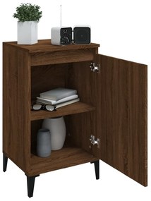 Mesa de cabeceira 2 pcs derivados de madeira carvalho castanho