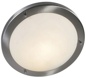 LED Candeeiro de tecto inteligente 31cm aço lâmpada-WiFi A60 IP44 - YUMA Moderno