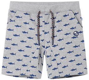 Calções de criança com cordão cinza-claro mesclado 128