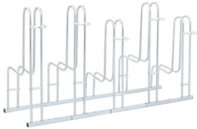 Suporte independente para 5 bicicletas aço galvanizado
