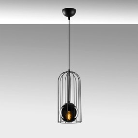 Candeeiro Suspenso Tweety – Preto – 17 x 17 cm, Altura Ajustável