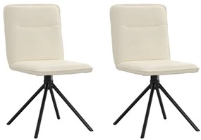 Cadeiras de jantar 2 pcs linho