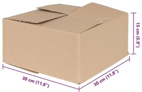 Caixa Dobrável 50 pcs 30x30x15 cm Papelão