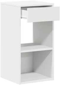 Mesa de cabeceira com gaveta 35x34x66,5 cm branco