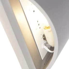 Candeeiro de parede industrial cinzento em betão - Creil Industrial