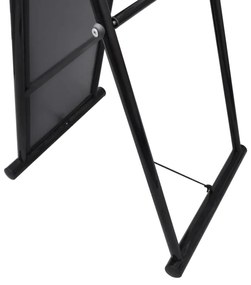 240579 Free Standing Floor Mirror Full Length Rectangular Black