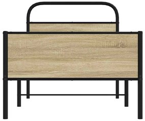 Estrutura cama s/ colchão derivados de madeira carvalho sonoma