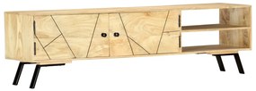 Móvel de TV 140x30x40 cm madeira de mangueira maciça