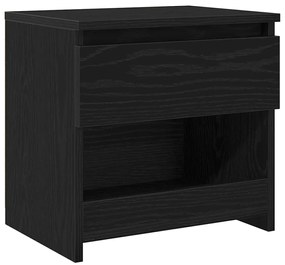 Cabeceira de Cama vidaXL Preta em Carvalho 40x30x39 cm Madeira Engenhe