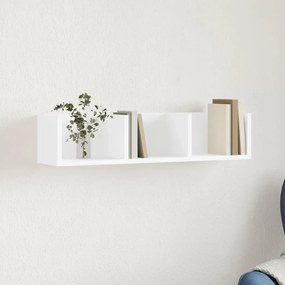 vidaXL Armário de parede 75x18x16,5 cm derivados de madeira branco