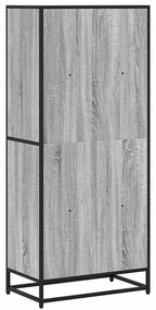 Estante 60x35x139 cm derivados de madeira cinzento sonoma