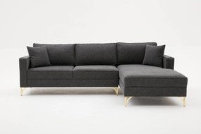 Sofá de Canto Berlin – Antracite – 258x83x181 cm