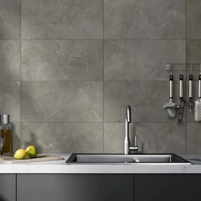 434298 Grosfillex Ladrilho de parede Gx Wall+ 11 pcs 30x60 cm mármore cinza