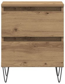 Cabeceira de Cama vidaXL Carvalho Artisan 40x35x50 cm Madeira de Engen