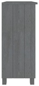 Aparador HAMAR 85x35x80 cm pinho maciço cinza-escuro