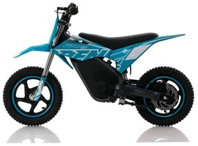 Mini moto eléctrica velocidade até 13 Km/h C/Limitador  RFN Warrior SX-E150 150W 12” Azul Celeste
