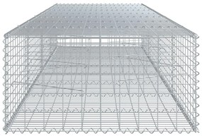 Cesto gabião com cobertura 400x100x50 cm ferro galvanizado
