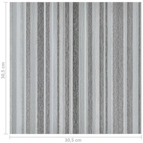 Tábuas de soalho autoadesivas 55 pcs 5,11 m² PVC cinzento-claro